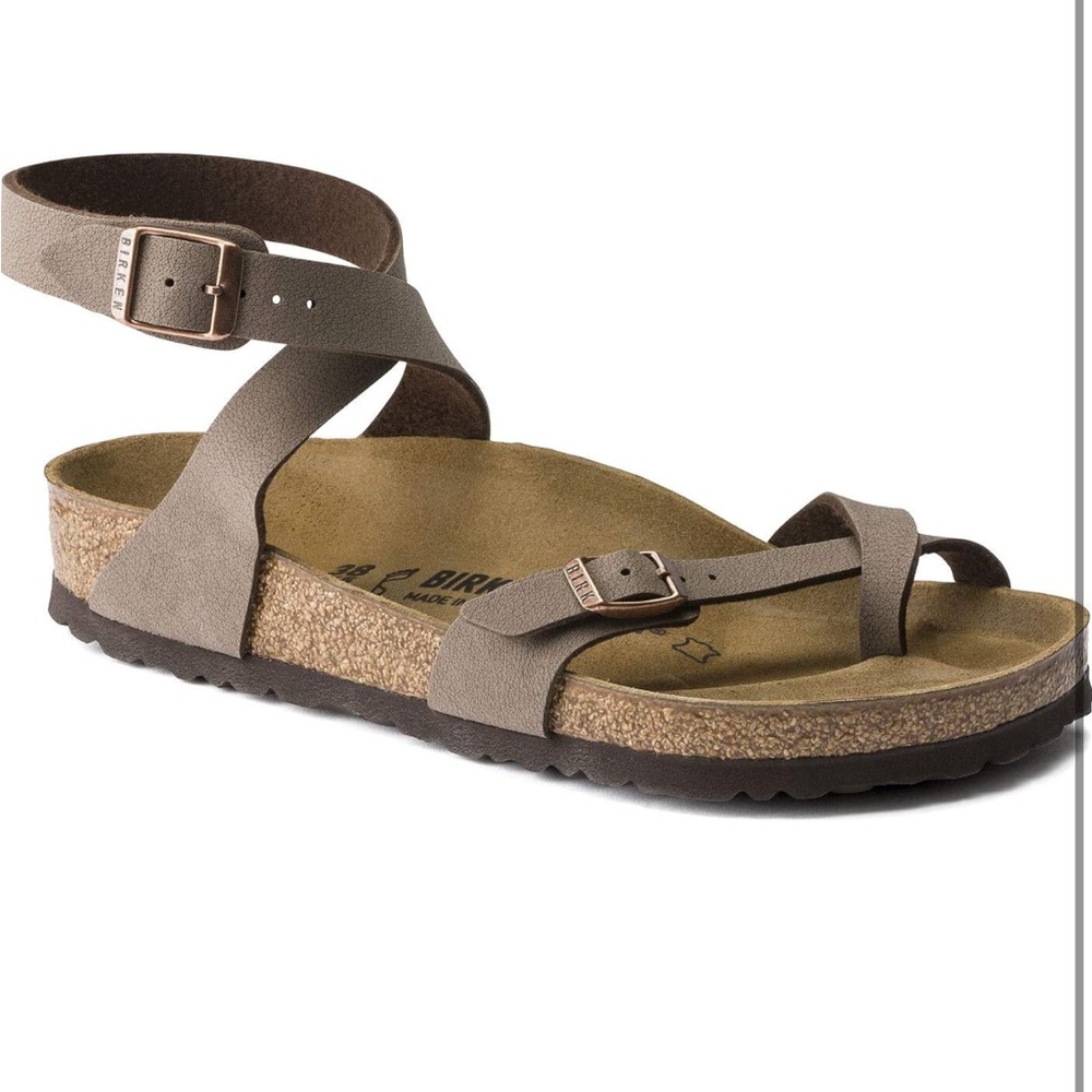 Birkenstock Women's Yara Oiled Leather Flat - Green and Purple